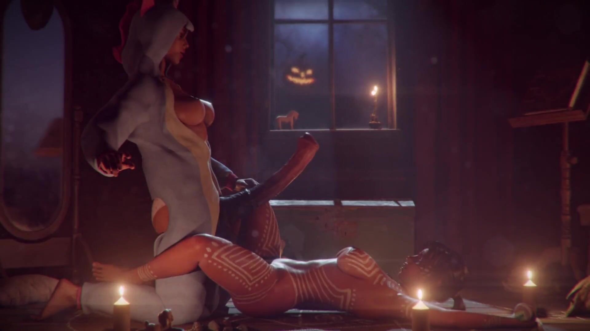 Tomb Raider] Shy Lara Croft Enjoys Beautiful Lady's Monster Futa Cock On  Lonely Halloween Night????â¤ - FAPCAT