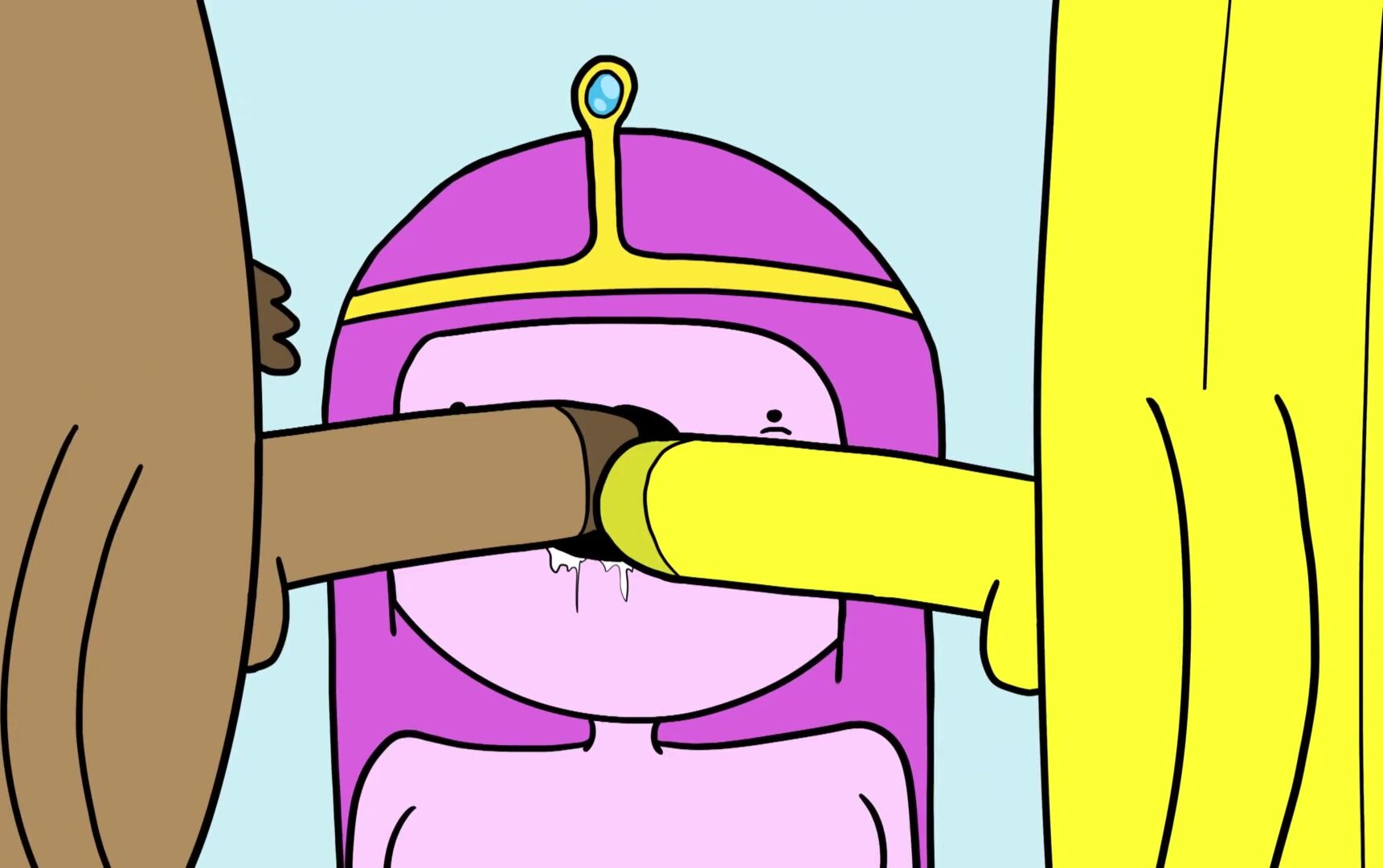 Porn Threesome Princess Bubblegum - Princess Bubblegum Threesome With Starchy And A Banana Guard - Adventure  Time Porn Parody - FAPCAT