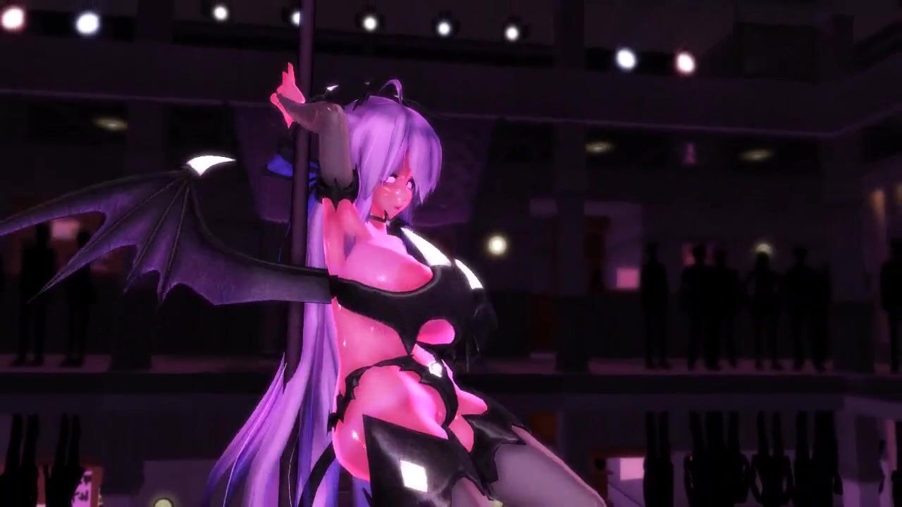 MMD】Pole Dance With Huge Breasts Succubus【R-18】 hq pic